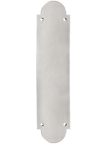 Arch Design Push Plate In Polished Nickel.